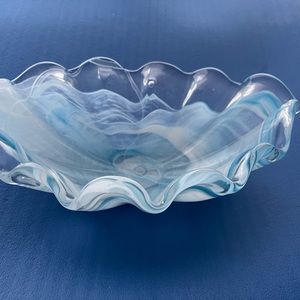 Scalloped Art Glass Bowl